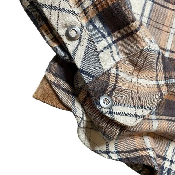 KUHL Tess Flannel Brown Plaid Size Small - Picture 6 of 8